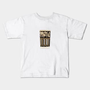 Black Moroccan Tea Cup - ATAY Cup - Traditional Moroccan Tea Cup Kids T-Shirt